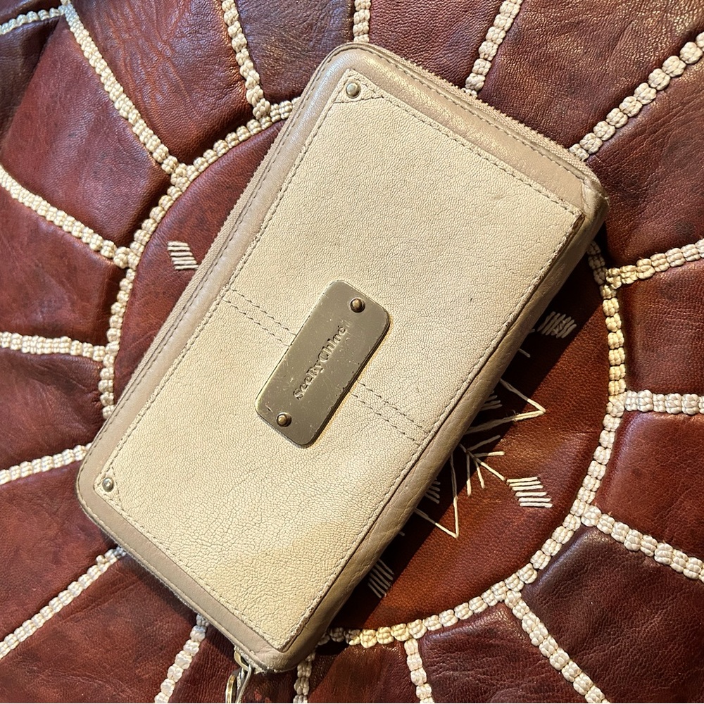 See by Chloe beige leather wallet